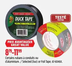 Canadian Tire Cantech Selected Duct or Foil Tape offer