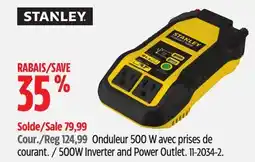 Canadian Tire Stanley 500W Inverter and Power Outlet offer