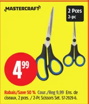 Canadian Tire Mastercraft 2-Pc Scissors Set offer