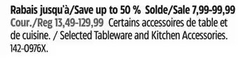 Canadian Tire Selected Tableware and Kitchen Accessories offer