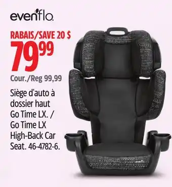 Canadian Tire evenflo Go Time LX High-Back Car Seat offer