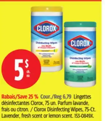 Canadian Tire Clorox Disinfecting Wipes offer