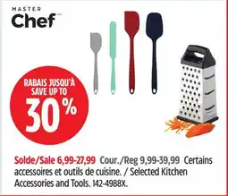 Canadian Tire Master Chef Selected Kitchen Accessories and Tools offer