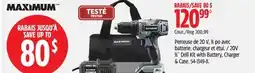 Canadian Tire MAXIMUM 20V 1/2 Drill Kit with Battery, Charger & Case offer