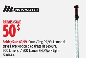 Canadian Tire MotoMaster 500-Lumen SMD Work Light offer