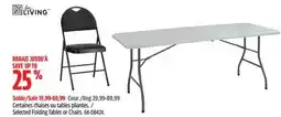 Canadian Tire Selected Folding Tables or Chairs offer