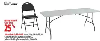 Canadian Tire Selected Folding Tables or Chairs offer