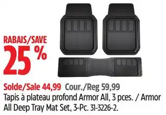 Canadian Tire Armor All Deep Tray Mat Set offer