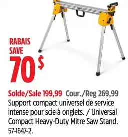 Canadian Tire Universal Compact Heavy-Duty Mitre Saw Stand offer