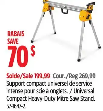 Canadian Tire Universal Compact Heavy-Duty Mitre Saw Stand offer