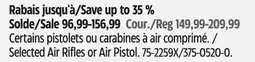 Canadian Tire Mossy Oak Selected Air Rifles or Air Pistol offer