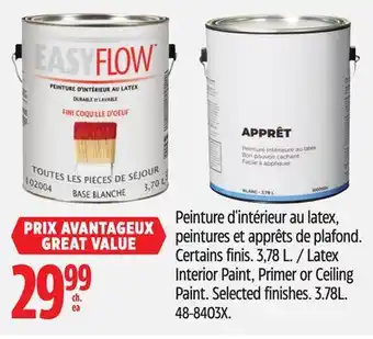 Canadian Tire Latex Interior Paint, Primer or Ceiling Paint offer