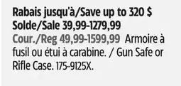 Canadian Tire Gun Safe or Rifle Case offer