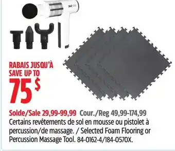 Canadian Tire Shock Athletic Selected Foam Flooring or Percussion Massage Tool offer