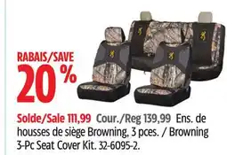 Canadian Tire Browning 3-Pc Seat Cover Kit offer