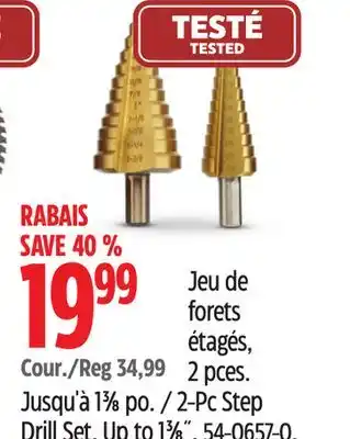 Canadian Tire 2-Pc Step Drill Set offer