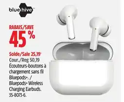 Canadian Tire BLUEHIVE Bluepods+ Wireless Charging Earbuds offer