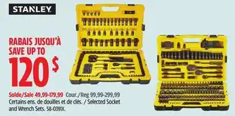 Canadian Tire Stanley Selected Socket and Wrench Sets offer