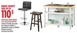 Canadian Tire For Living or CANVAS Kitchen Furniture offer