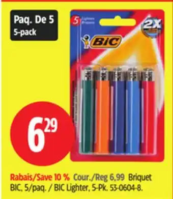 Canadian Tire BIC Lighter, 5-Pk offer