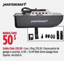 Canadian Tire Mastercraft 1⁄2-HP Belt-Drive Garage Door offer