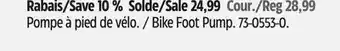 Canadian Tire Supercycle Bike Foot Pump offer