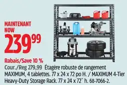 Canadian Tire MAXIMUM 4-Tier Heavy-Duty Storage Rack offer