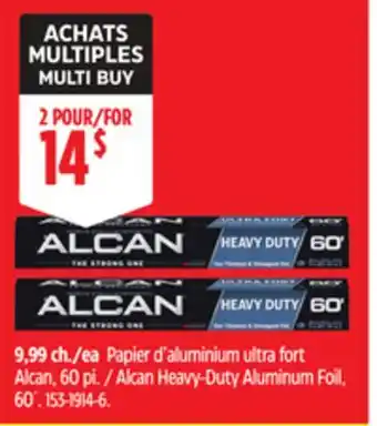 Canadian Tire Alcan Heavy-Duty Aluminum Foil offer