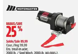 Canadian Tire MotoMaster Steel Winch offer