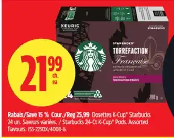 Canadian Tire Starbucks 24-Ct K-Cup Pods offer