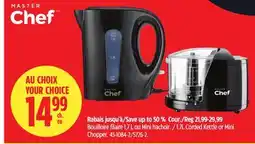 Canadian Tire Master Chef 1.7L Corded Kettle or Mini offer