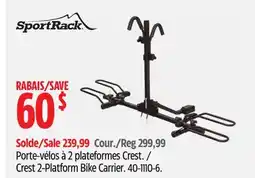 Canadian Tire SportRack Crest 2-Platform Bike Carrier offer