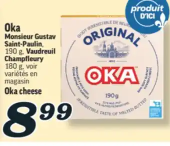 Marché Richelieu OKA MONSIEUR GUSTAV SAINT-PAULIN | OKA CHEESE offer