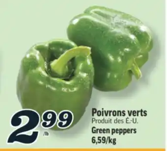 Marché Richelieu POIVRONS VERTS | GREEN PEPPERS offer