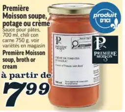 Marché Richelieu SOUPE, POTAGE OU CRÈME PREMIÈRE MOISSON | PREMIÈRE MOISSON SOUP, BROTH OR CREAM offer