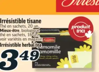 Marché Richelieu IRRÉSISTIBLE TISANE | IRRÉSISTIBLE HERBAL TEA offer