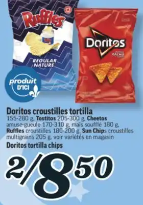 Marché Richelieu DORITOS CROUSTILLES TORTILLA | DORITOS TORTILLA CHIPS offer