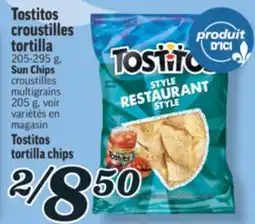 Marché Richelieu TOSTITOS CROUSTILLES TORTILLA | TOSTITOS TORTILLA CHIPS offer