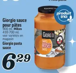 Marché Richelieu SAUCE POUR PÂTES GIORGIO | GIORGIO PASTA SAUCE offer