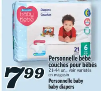 Marché Richelieu BÉBÉ COUCHES POUR BÉBÉS PERSONNELLE | PERSONNELLE BABY BABY DIAPERS offer