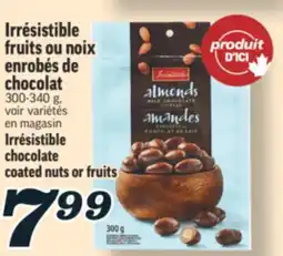 Marché Richelieu IRRÉSISTIBLE FRUITS OU NOIX ENROBÉS DE CHOCOLAT | IRRÉSISTIBLE CHOCOLATE COATED NUTS OR FRUITS offer