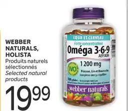 Brunet WEBBER NATURALS, HOLISTA Produits naturels sélectionnés offer
