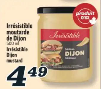 Marché Richelieu MOUTARDE DE DIJON IRRÉSISTIBLE | IRRÉSISTIBLE DIJON MUSTARD offer