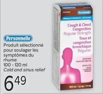 Brunet PERSONNELLE PRODUIT SÉLECTIONNÉ POUR SOULAGER LES SYMPTÔMES DU RHUME offer