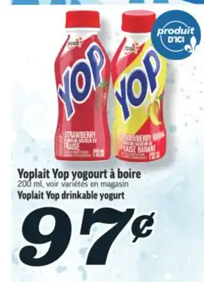 Marché Richelieu YOPLAIT YOP YOGOURT À BOIRE | YOPLAIT YOP DRINKABLE YOGURT offer