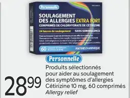 Brunet PERSONNELLE Produits sélectionnés pour aider au soulagement des symptômes d'allergies Cétirizine offer