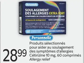 Brunet PERSONNELLE Produits sélectionnés pour aider au soulagement des symptômes d'allergies Cétirizine offer