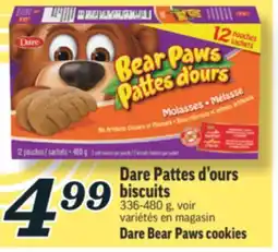 Marché Richelieu PATTES D'OURS BISCUITS DARE | DARE BEAR PAWS COOKIES offer