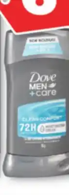 Familiprix Dove Men+Care clean comfort antiperspirant 76g offer