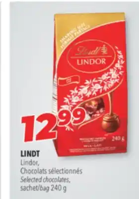 Familiprix Lindt Lindor milk chocolate with a delectably smooth centre sharing size offer